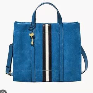 COPY - Fossil Carmen Shopper in Malibu Blue (NEW WITH TAGS, Still in shipping p…